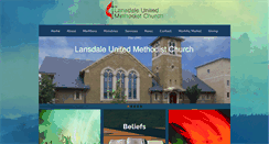 Desktop Screenshot of lansdaleumc.org
